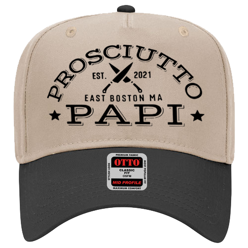 Prosciutto Papi Khaki w/Black Brim Hat