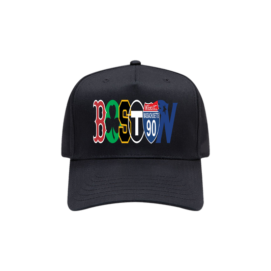 Boston Logo Black Hat